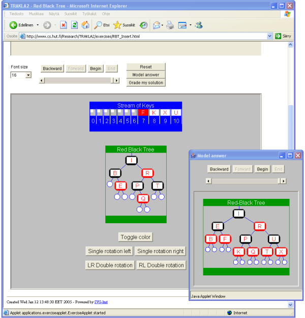 TRAKLA2 applet